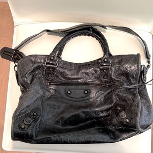 Balenciaga Le City Medium Leather Top-handle bag